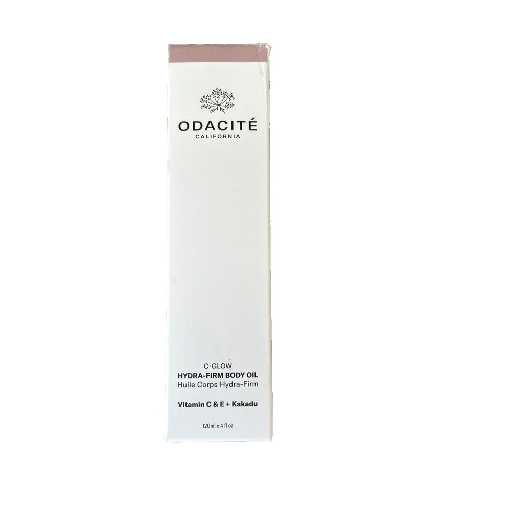 ODACITE C-Glow Hydra-Firm Body Oil C-Glow Vitamin C & E + Kakadu 4 Fl Oz NEW